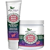 Ultra Balm Daily Moisturizer For Dry Itchy Skin, Psoriasis and Eczema Relief That Contains Lanolin, Vitamins A, D & E, Aloe Vera, To Moisturize Face, Body, Dry Hands & Cracked Heels (Unscented)