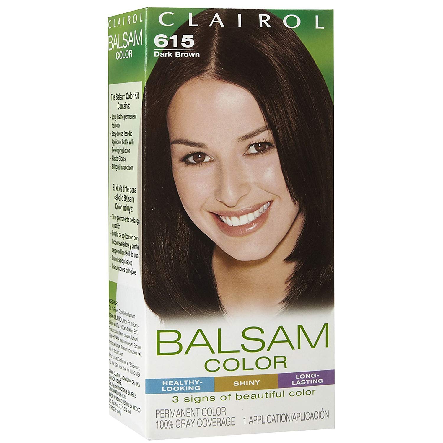 Amazon Com Clairol Balsam Color Haircolor Level 3 Medium Dark