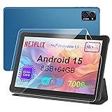 10 inch Android 15 Tablet: Octa-Core, 8GB RAM