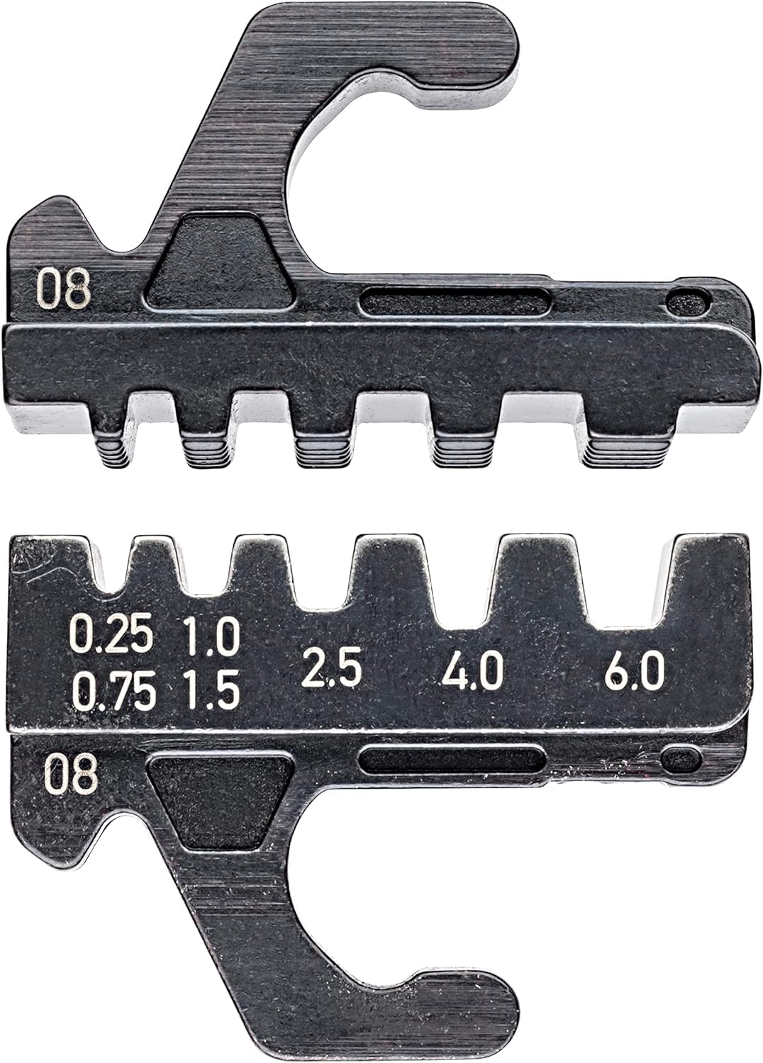 KNIPEX Crimping Die for Insulated and Non-Insulated Wire Ferrules 0.25-6 mm², 97 39 08
