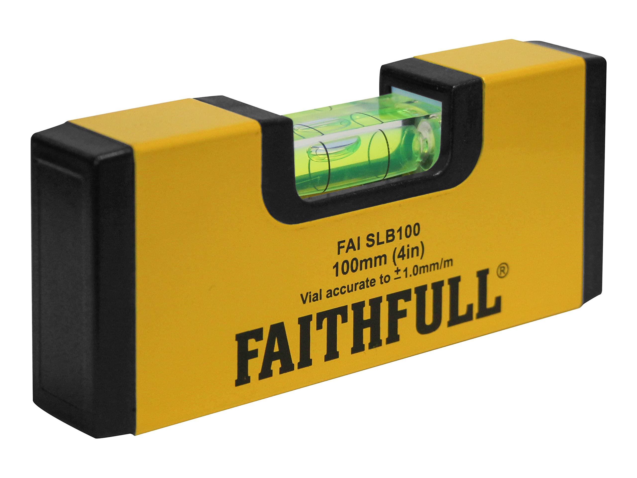 Faithfull FAISLB100 Pocket Magnetic Spirit Level 100mm (4in)