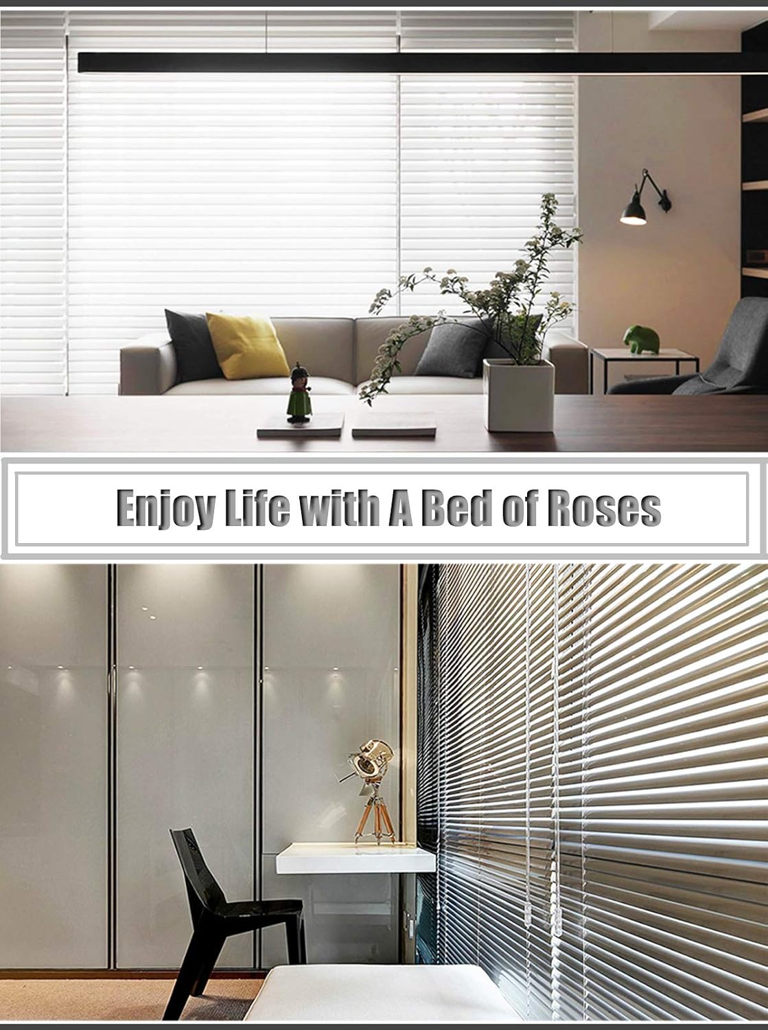 HSYLYM Aluminum Venetian Blinds (80 * 130cm, White), 80W x 130H cm - Image 5