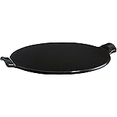Emile Henry 797514 Pizza Stone Round 14.5", Charcoal