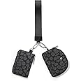 Mum's memory Mini Zip Around Wristlet Wallet for Women Dual Pouch Wristlet Portable keychain wallet Coin Purse Mini Women Coin Pocket