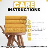 GC GAVENO CAVAILIA Large Towel Bath Sheet 75x135 cm 450 GSM Ochre view 4