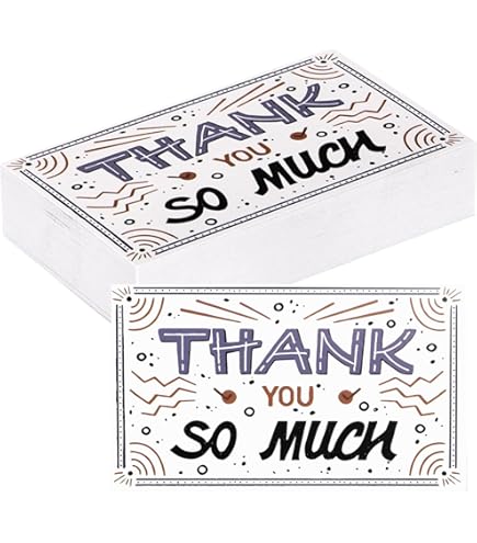 30pcs Black Thank You For Supporting My Small Business