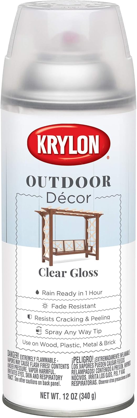 Krylon Outdoor Decor Spray Paint Clear Amazon Com