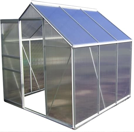 2 5 6 06m Alu Aluminium Gewachshaus Glashaus Tomatenhaus 6mm Hohlkammerstegplatten Platten Made In Austria Eu Inkl Fenster Mit Autom Fensteroffner Von As S Grosse 3 7m Amazon De Garten