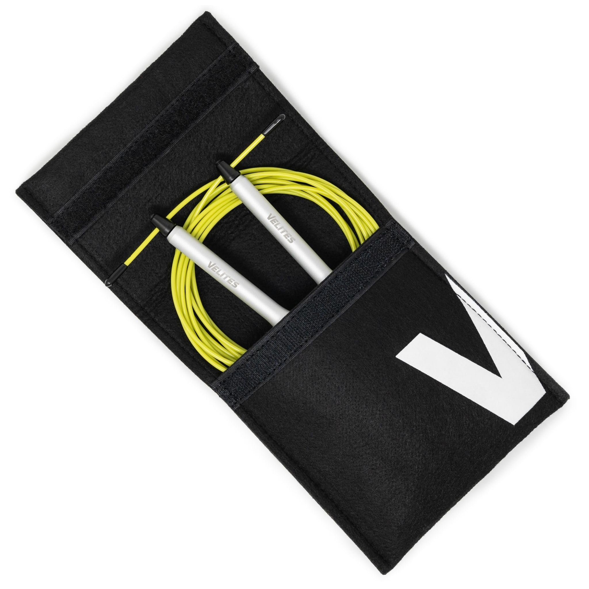 Skipping Rope for Crosstraining Fire 2.0 by VELITES | Weighted Speed Rope For Double Unders [Weights Not Included]. Also for Fitness Boxing and MMA