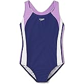 Speedo Girl's Swimsuit One Piece Infinity Splice Thick Strap