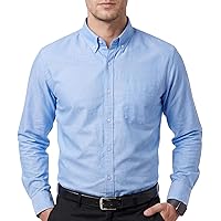 men's traditional fit solid no iron supima oxford dress shirt Slim Fit Light Blue Solid Non-Iron Men's Dress Shirt – Wilkes & Riley, LLC main image 0