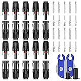 10 Pairs Solar Connector (10AWG), 20Pcs Solar Panel