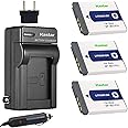 Kastar Battery (3-Pack) and Charger Replacement for Sony NP-BD1, NP-FD1, BC-CSD, DSC-G3, DSC-T2, DSC-T70, DSC-T75, DSC-T77, DSC-T90, DSC-T200, DSC-T300, DSC-T500, DSC-T700, DSC-T900, DSC-TX1 Cameras