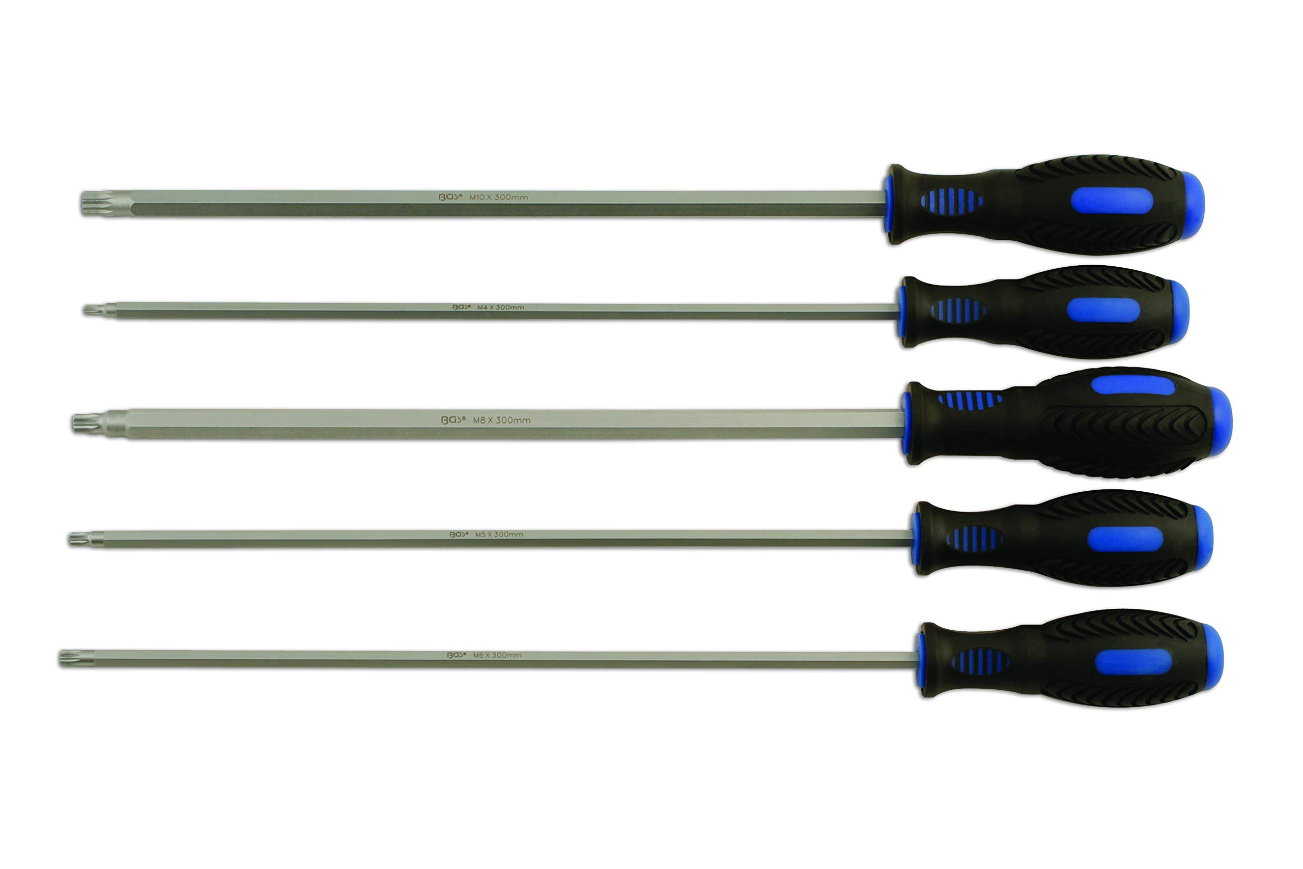 Laser 5743 Extra Long Spline Screwdriver Set 5pc
