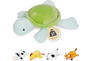 IDEAMEME Turtle Weighted Plush, 22" 4.2 lbs Character Weighted Stuffed Animals Series, Cute Tortoise Plushie Dolls Throw Pillow Birthday Gifts for Children Kids