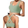 Sports Bras for Women, High Support Criss Cross Back Bras for Large Bust, High Impact Strappy Yoga Workout Bra