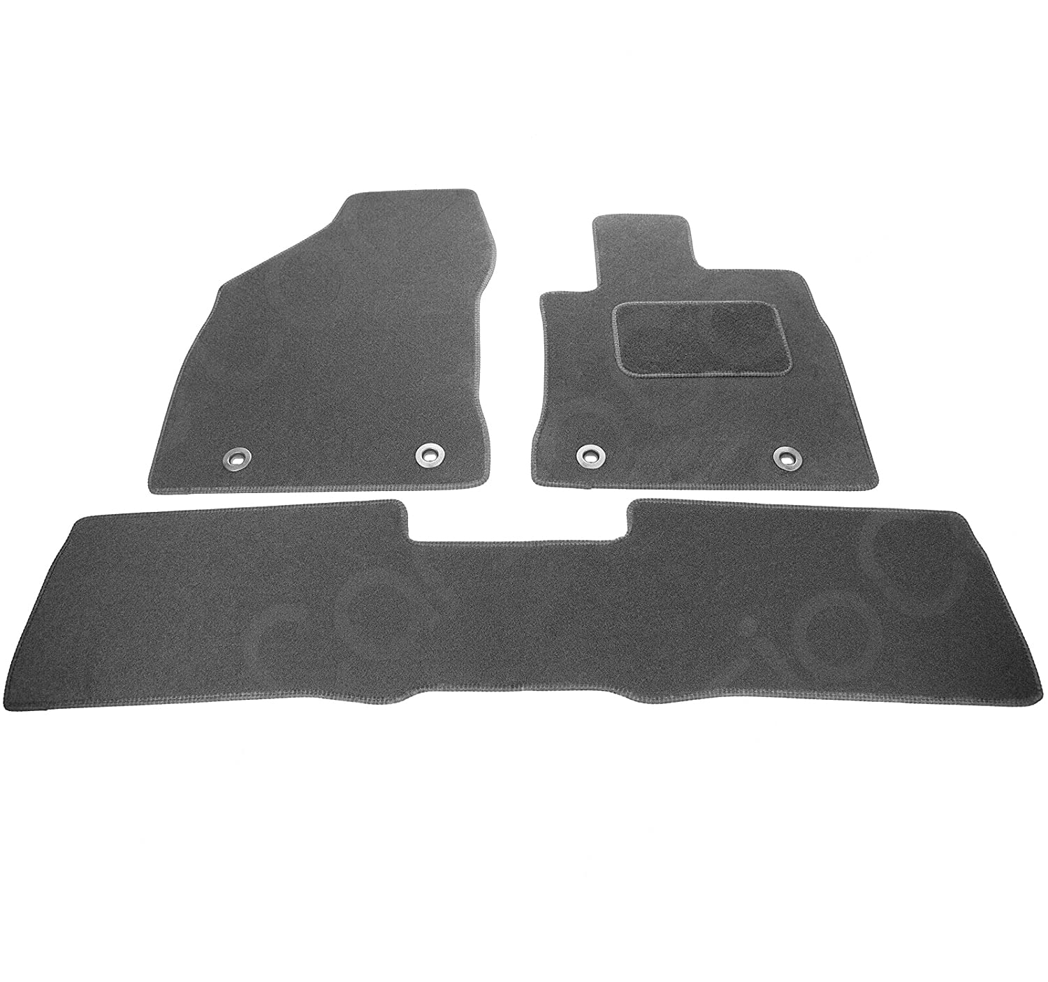 Carsio Carpet Car Mats For Lexus CT200H 2010+ Onwards 3 Piece Set Tailored Fit Floor Mat Complete Accessory Black Custom Fitted - All Weather, Anti-Slip Backing & Black Trim