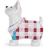 JW PEI Women's Eden Puppy Shape Faux Crystal Clutch Bag