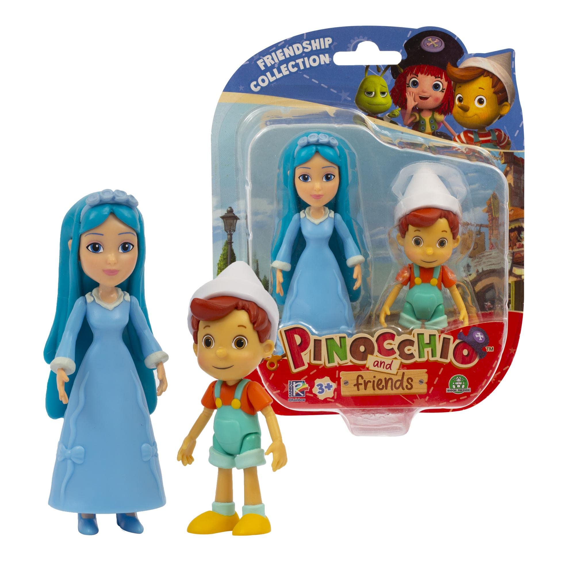 Pinocchio and Friends Giochi Preziosi Action Figure Twin Pack - Pinocchio and The Fairy With Turquoise Hair Action Figures