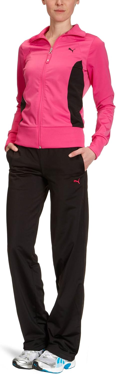 tuta puma rosa e nera