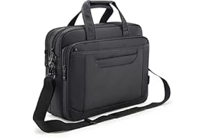 YENYOH Briefcase Bag 15.6 Inch Laptop Messenger Bag Business Office Bag for Men Women, Waterproof Stylish Nylon Multi-Functional Shoulder Bag fit for Computer Notebook MacBook Hp Dell Lenovo Asus Apple Acer