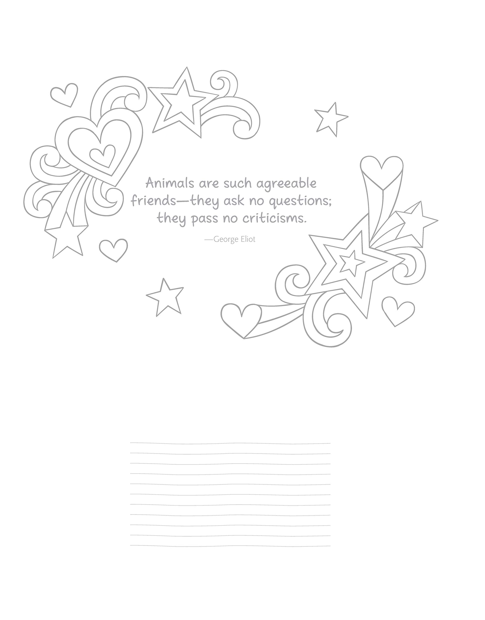 Notebook Doodles Adorable Pets: Coloring & Activity Book (Design Originals) 32 Dazzling Designs from Dogs & Cats to Hedgehogs & Hermit Crabs; Art Activities for Tweens with Color Palettes & Examples