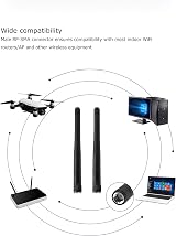 Akasa 2-Pack Tri-Band Wi-Fi Antenna RP-SMA Male 2dBi 802.11a/b/g/ac/ad view 6