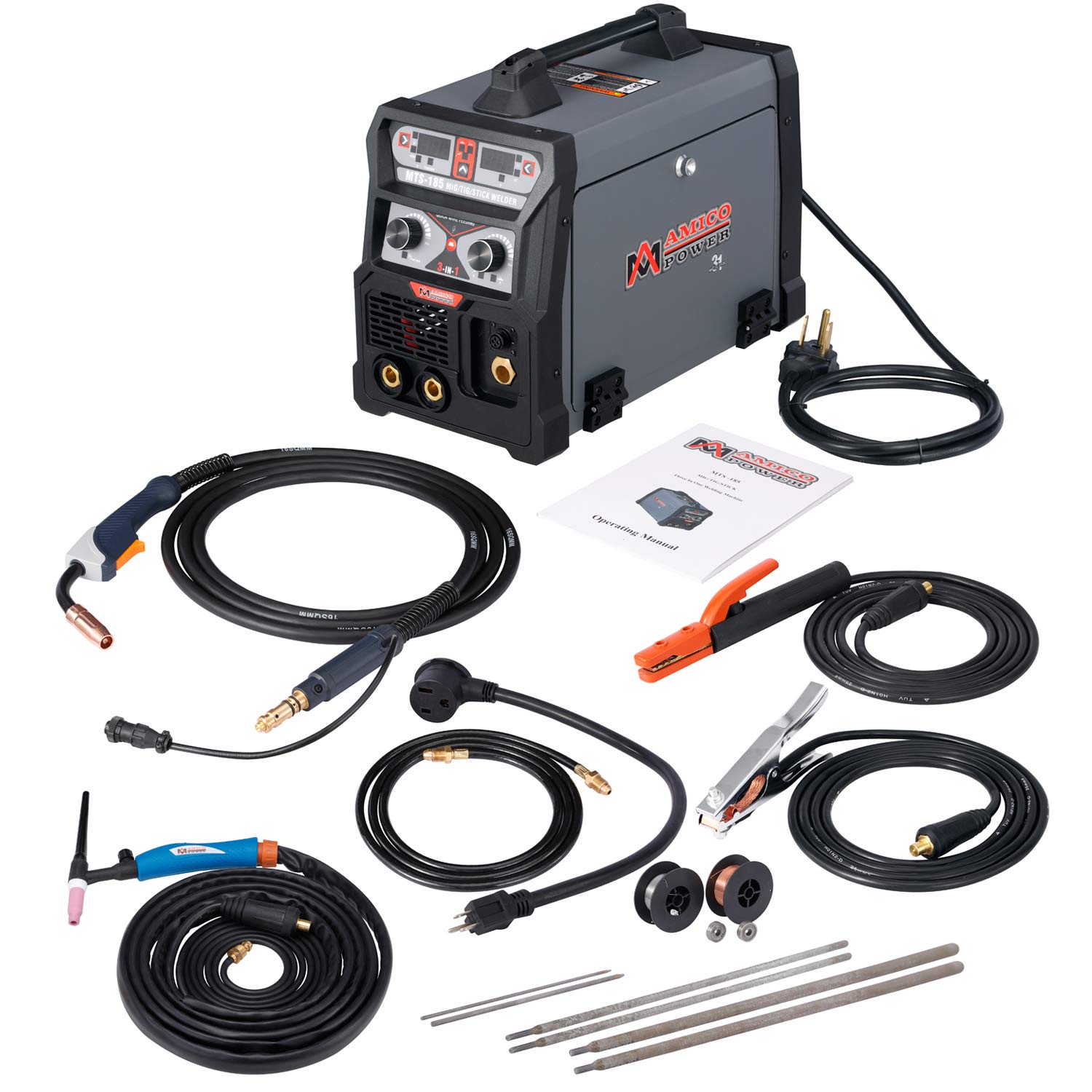 Buy MTS185, 185A MIG Wire Feed/Flux Core/TIG Torch/Stick Arc Welder