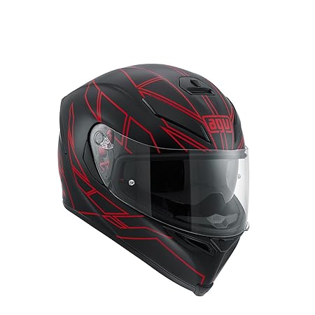 AGV Motorradhelm K-5 S E2205 Multi, Hero Black/Red, Größe XS