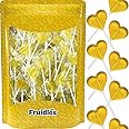 Fruidles Lollipops Mini Heart Shaped Flavored Delicious Lollipop, Individually Wrapped, 5g Lollipop (120 Lollipops, Lemon)
