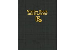 Visitor Book Sign In and Out: Visitor Register Log Book for Recording Visitor Activity in the Business Workplace | Great for Front Desk Security ... & More | Professional Business Series