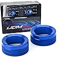 iJDMTOY 2pc Blue Sports Aluminum AC Climate Control and Radio Volume Turner Ring Covers Compatible with Porsche 2014-up Macan, 2011-2018 Cayenne, 2010-2016 Panamera, 2012-2019 911
