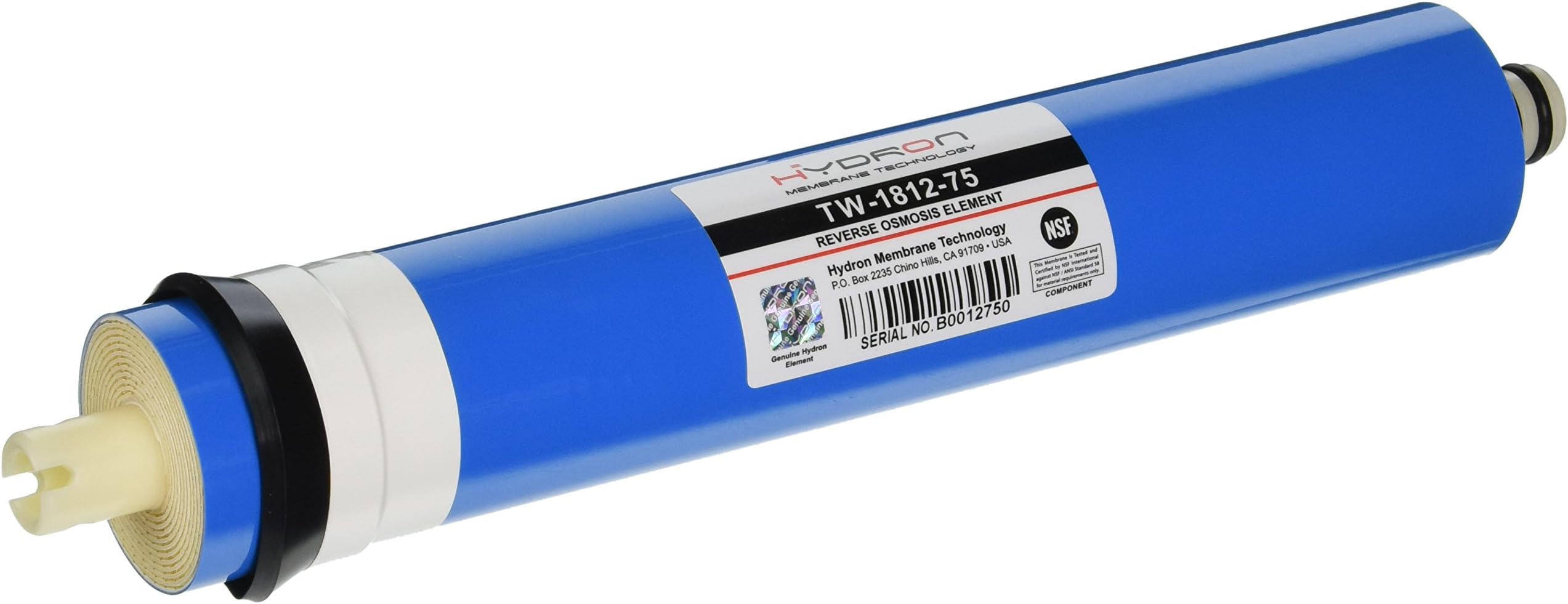 Hydron TW-1812-75D Dry RO Reverse Osmosis Membrane - 75 GPD