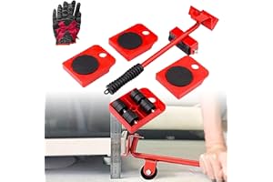 VANBOSY Mr Hercules, Mr. Hercules, Mr Hercule, Heavy Duty Furniture Lifter, Roller Steel Rustproof Good Load Capacity Red Furniture Mover, for Heavy Furniture (Red)