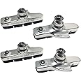 Pioneeryao Sport Road Bike Cycle Bicycle Brake Pads Block 2 Pairs (Silver)