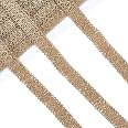 PH PandaHall Braided Burlap Ribbon, 10m Gimp Braid Trim Lace Ribbon Rustic Hessian Ribbons Upholstery Trim Woven Jute Rope Ri