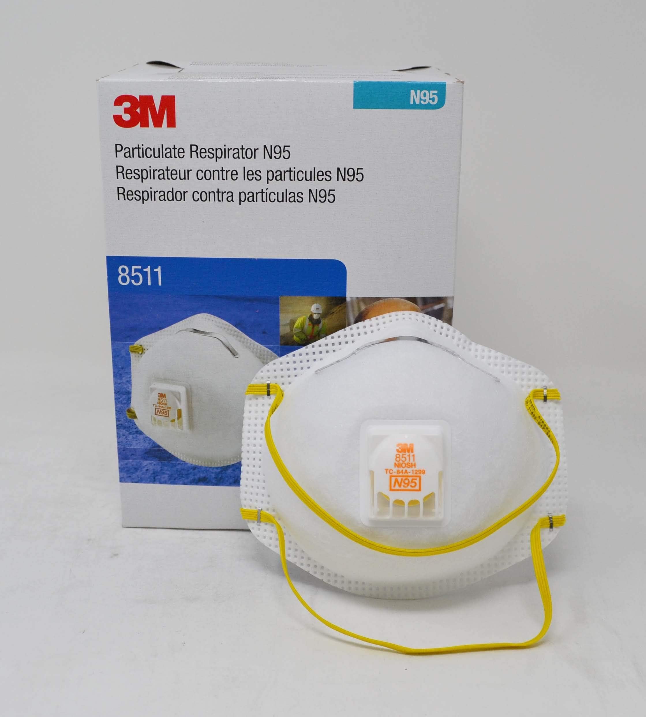 N95 Masks Model #8511 Cool Valve – (1 Box – 10 Masks)
