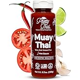 Pretty Thai Muay Thai Sauce, Gluten Free Certified Non-GMO Authentic Stir Fry, Ramen & Dipping Sauce, 100% Natural Thai Chili Hot Sauce Condiment & Rice Seasoning