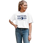 Blue 84 NBA Womens NBA Officially Licensed Women's Crop Top T-Shirt Ringspun Alternate Color