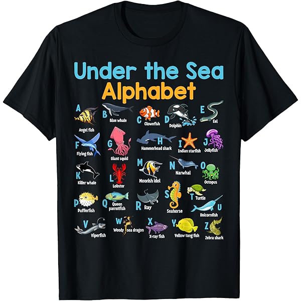 Amazon.com: A-Z Ocean Life Exploration - Sea Creatures Alphabet T