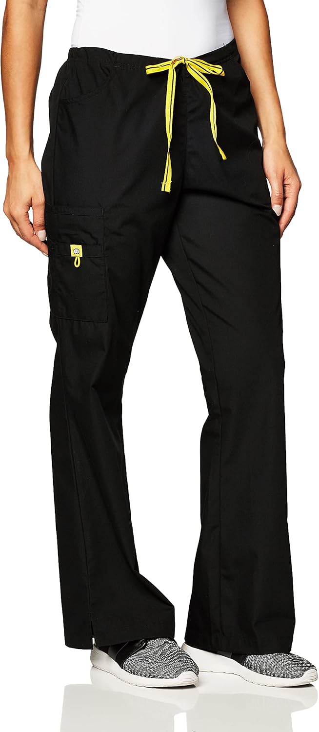 WonderWink Women's Scrubs Romeo Six-Pocket Flare Leg Pant: Medical Scrubs Pants: Clothing