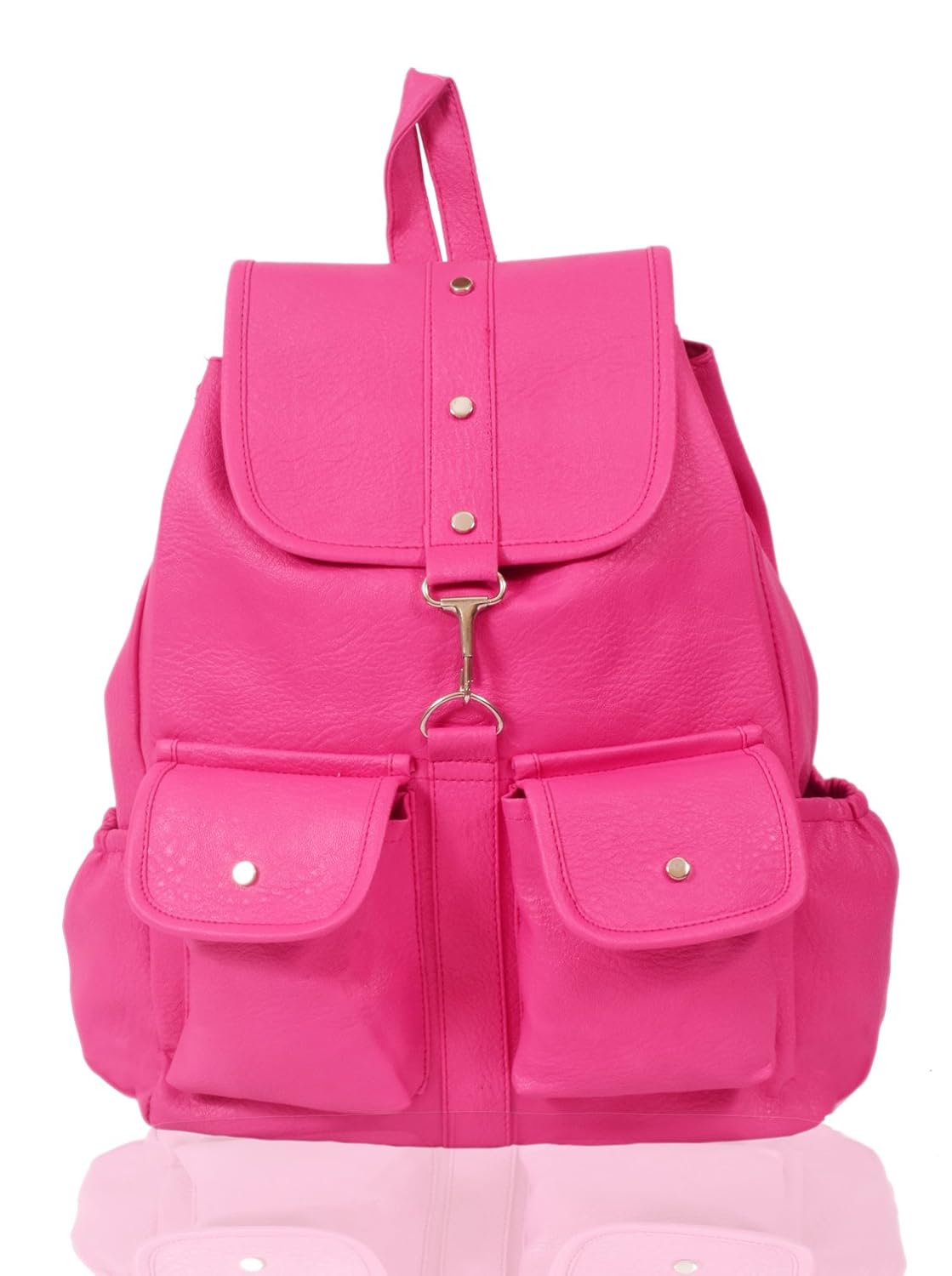beets collection student shoulder backpack for women & girls bag (pink)