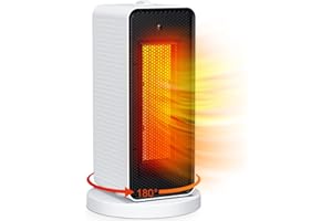 Qoosea Electric Space Heater for Indoor Use Oscillation Electric Space Heater Portable Ceramic Heater with Thermostat Fast He