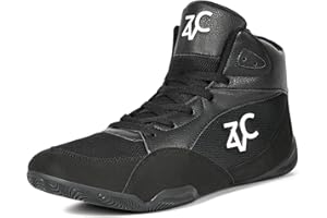 ZVC Wrestling Shoes Men Boxing Shoes for Fighting Shoes Powerlifting Bodybuilding Boots Footwear