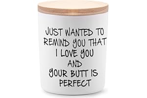 BFJLIFE Gifts for Her Funny Romantic Unique Valentines Day Anniversary Christmas Birthday I Love You Gift for Girlfriend Wife Novelty Lavender Scented Soy Candle