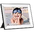 Frameo Digital Picture Frame,WiFi Slideshow Digital Photo Frame with 10.1 Inch IPS Touch Screen,Load from Phone to Digital Frame,Smart Rotating Pictures via White Electronic Picture Frame,Gift
