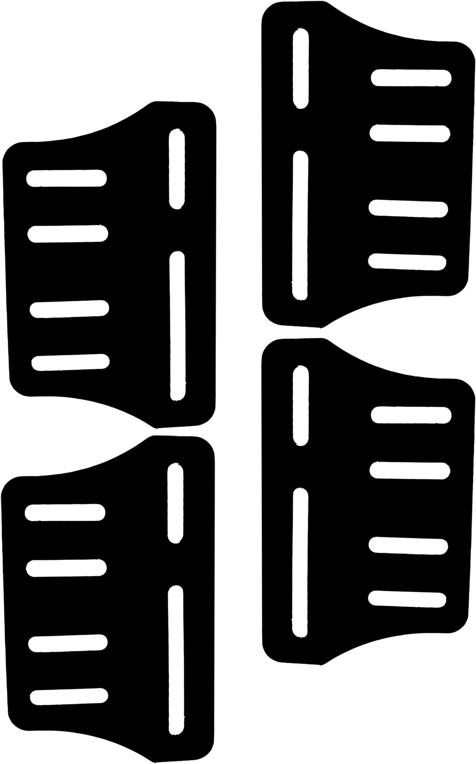 Modi-Plate Bed Frame Adapter / Connector, Heavy Duty Bed Frame Modification to Connect Headboard Footboard, Steel Bracket 4 PC Set