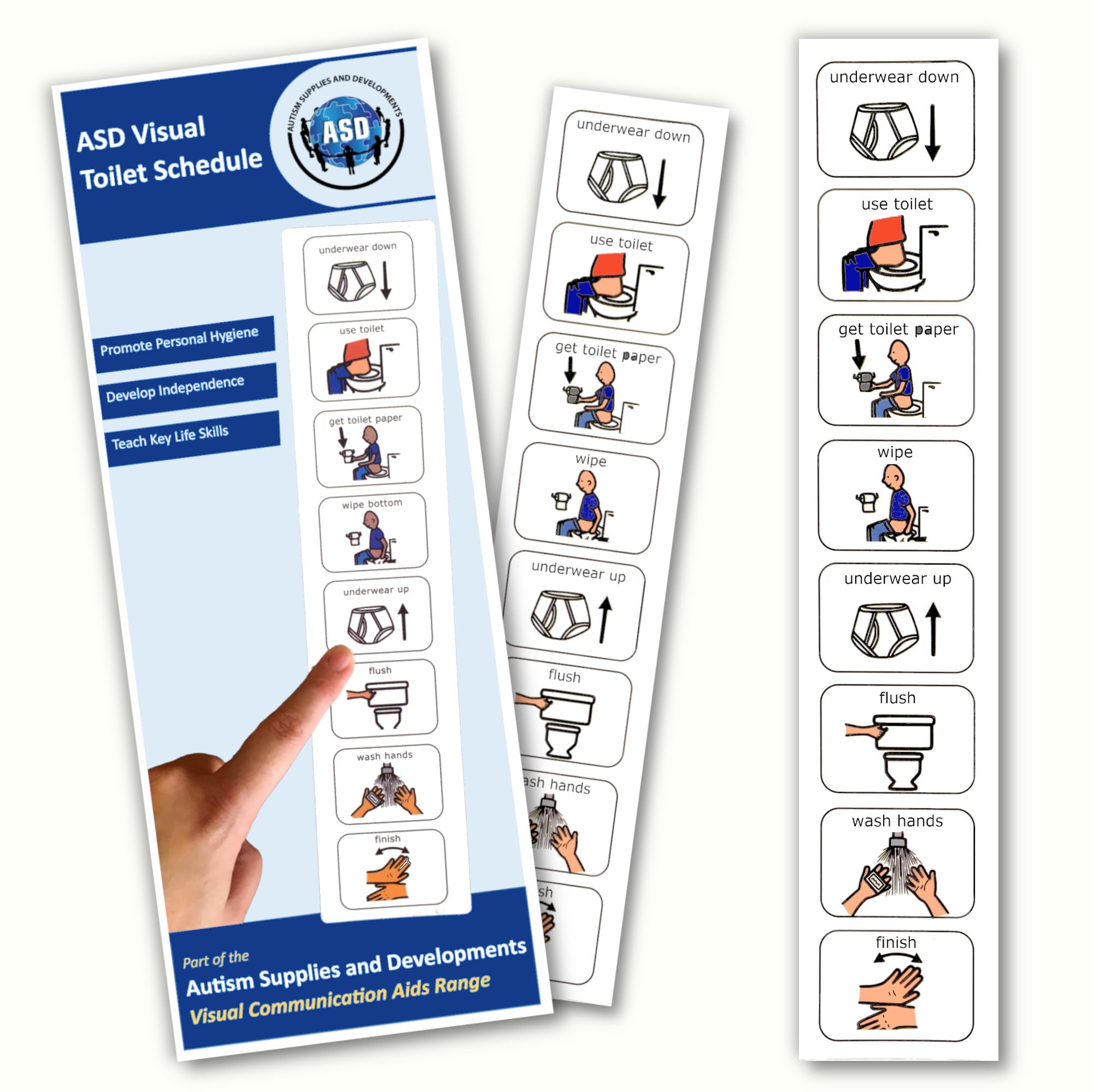 Potty Training Visual Aid Kids – Teaches Kids to Use the Toilet – SEN –Autism Learning Resources -Visual Timetable for Autistic Children – Flash Cards