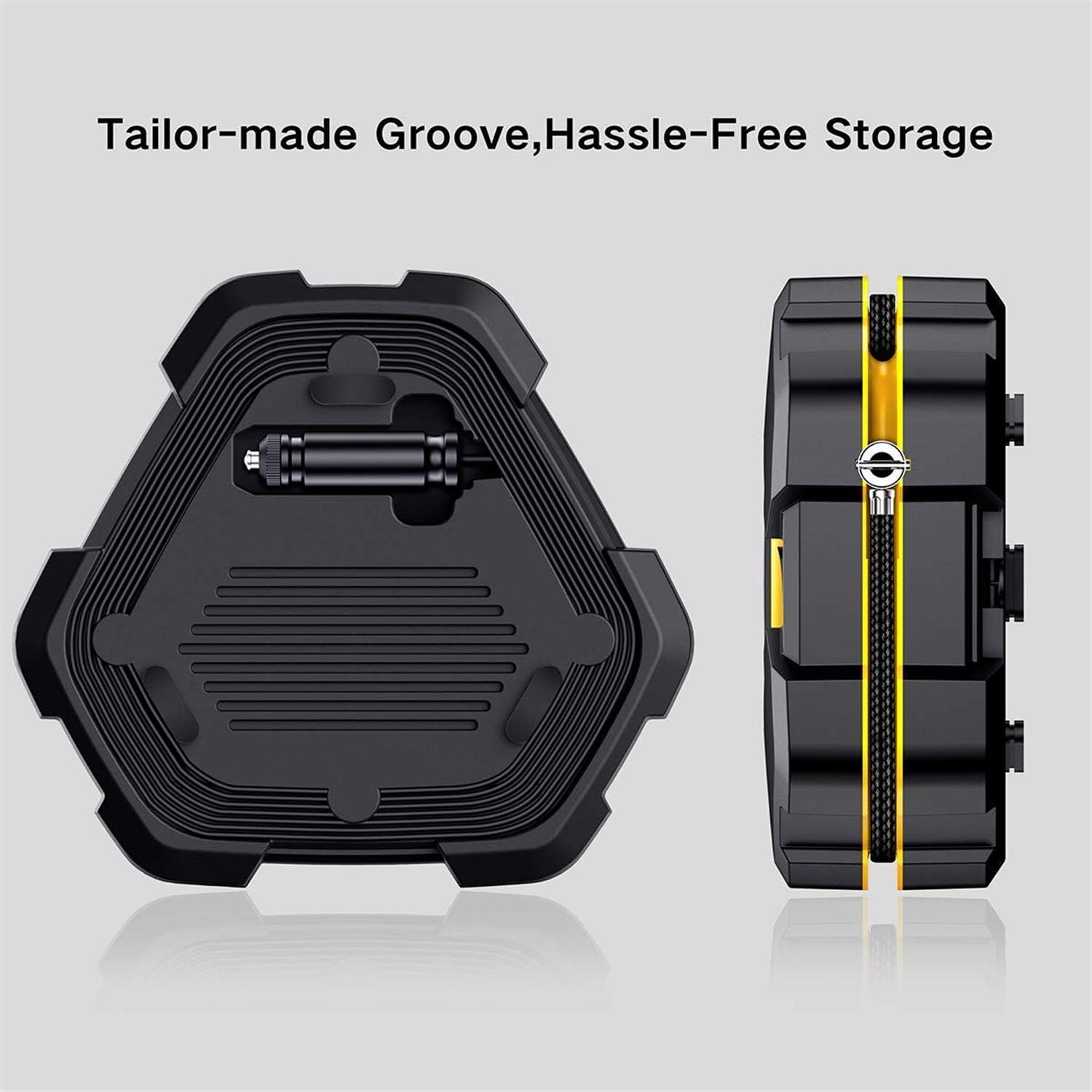 Audew Portable Air Compressor Tire Inflator with Gauge, Auto Digital Air Pump for Car Tires with Extra LED Light, DC 12V 150 PSI Tire Pump for Car,Bicycle,Motorcycle,Basketball,Pool Toys: Automotive