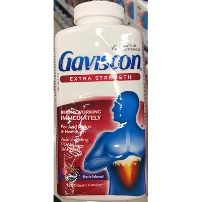 Gaviscon Extra Strength, 120 chewable tabs